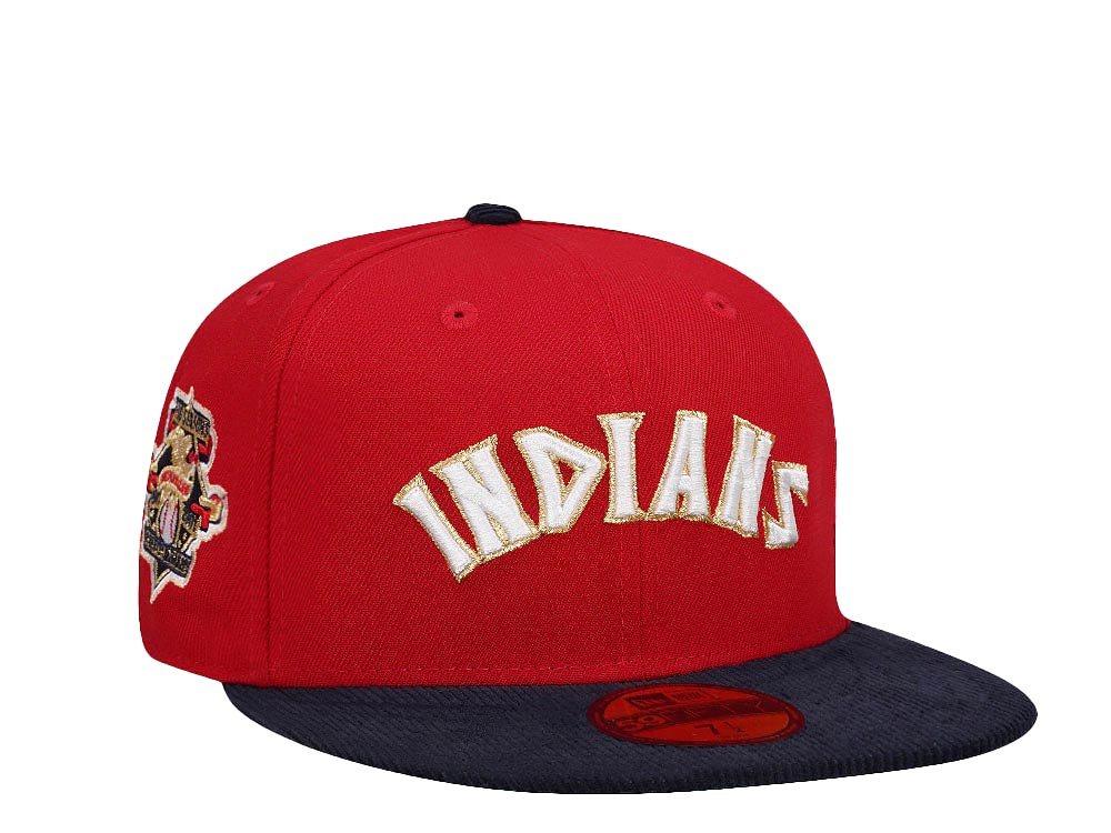 New Era Cleveland Indians American League Cord Brim Two Tone